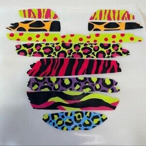 Mickey Animal Print iron on HTV heat transfer vinyl​